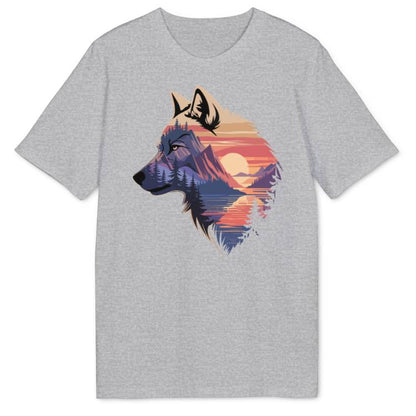 Wolf Sunset Bio T-Shirt - Wild Spirit