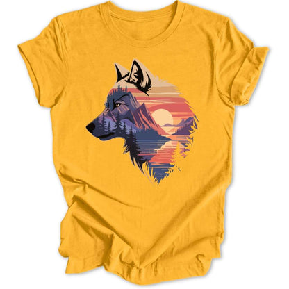 Wolf Sunset Unisex T-Shirt - Wild Spirit