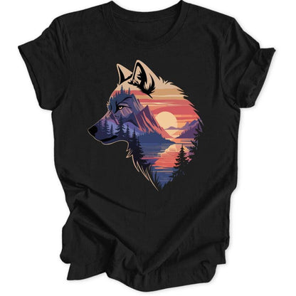 Wolf Sunset Unisex T-Shirt - Wild Spirit