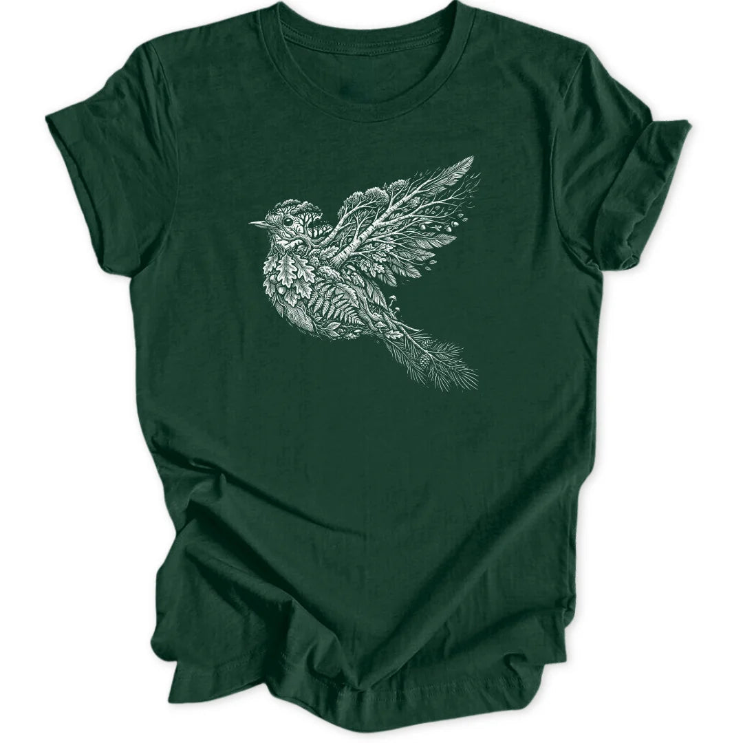 Wood Robin Unisex T-Shirt - Wild Spirit