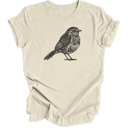 Woodcut Robin Unisex T-Shirt - Wild Spirit