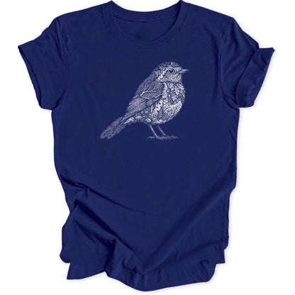Woodcut Robin Unisex T-Shirt - Wild Spirit