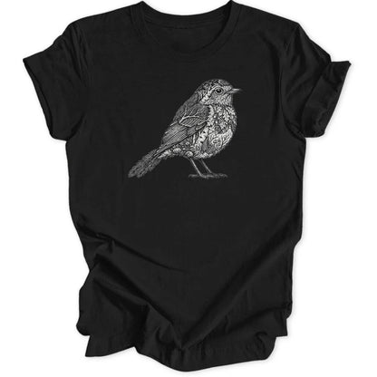 Woodcut Robin Unisex T-Shirt - Wild Spirit