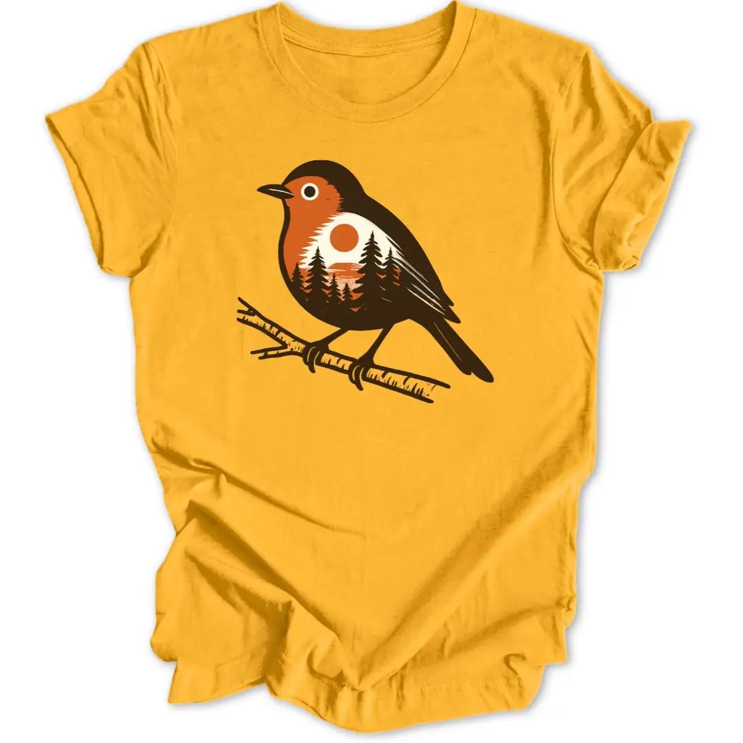 Woodland Robin Unisex T-Shirt - Wild Spirit