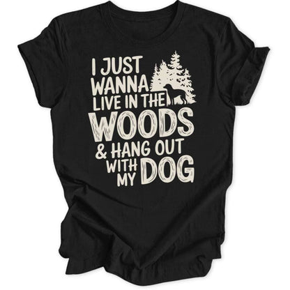 Woods & Dog T-Shirt T-Shirt Schwarz / S