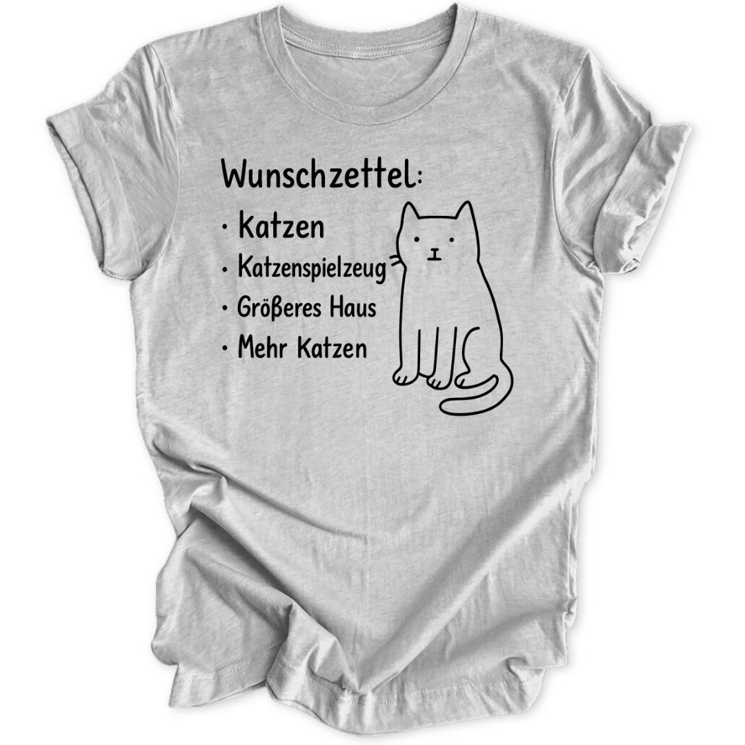 Wunschzettel Katzen Unisex T-Shirt - Wild Spirit