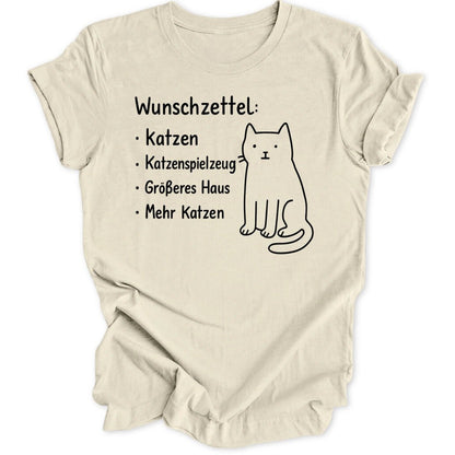 Wunschzettel Katzen Unisex T-Shirt - Wild Spirit