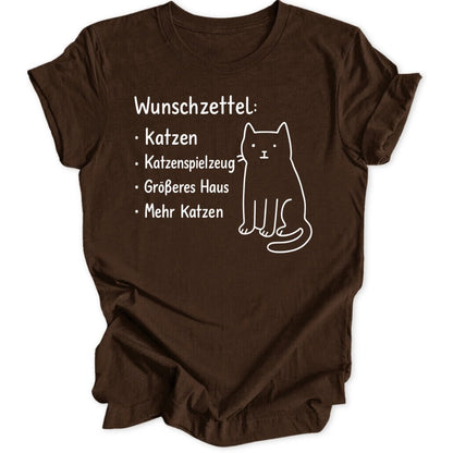 Wunschzettel Katzen Unisex T-Shirt - Wild Spirit
