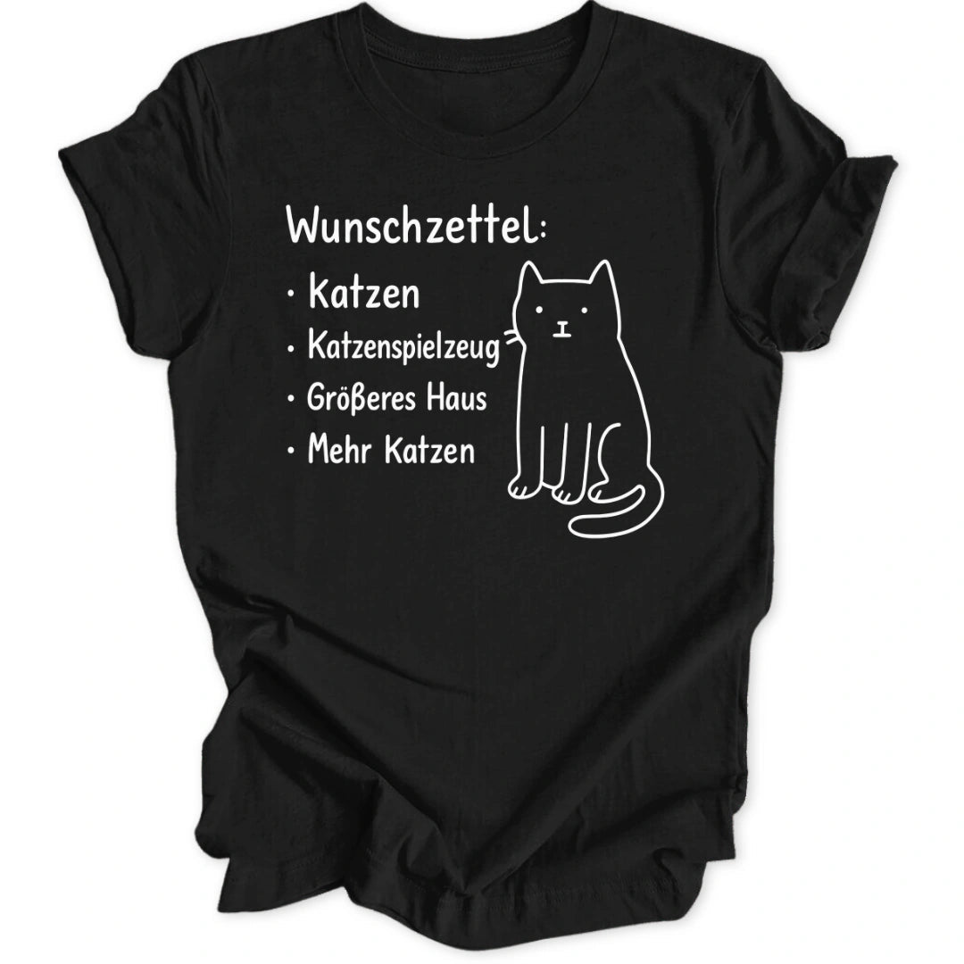 Wunschzettel Katzen Unisex T-Shirt - Wild Spirit