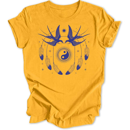 Ying Yang Schwalben Unisex T-Shirt - Wild Spirit