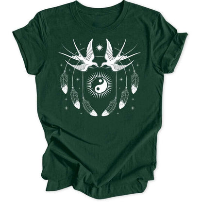 Ying Yang Schwalben Unisex T-Shirt - Wild Spirit